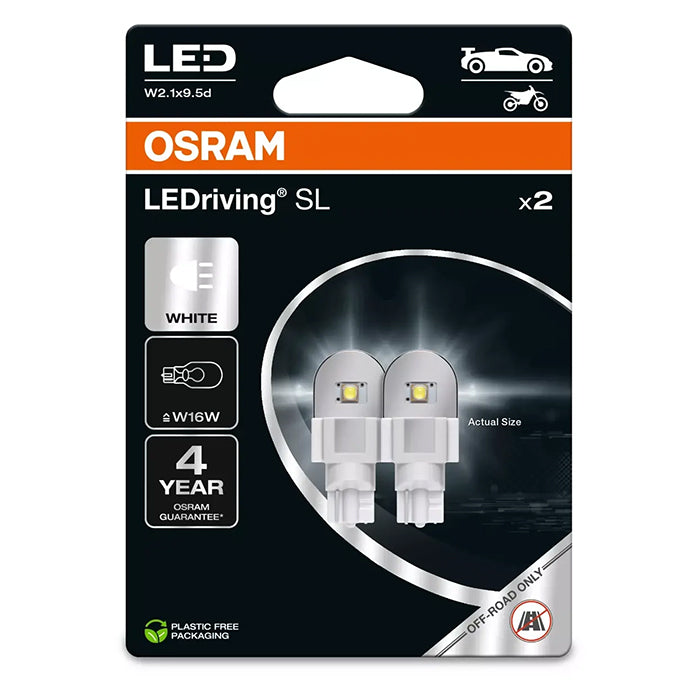 Osram LED Pære Hvid W16W - Sæt osram