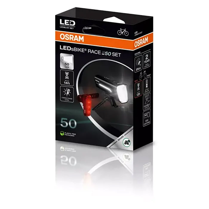 Osram LEDsBike Race 50 Cykellygter sæt med 2 stk. osram