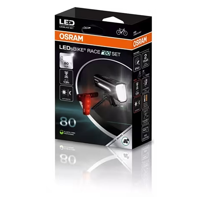 Osram LEDsBike Race 80 Cykellygter i sæt med 2 stk. osram