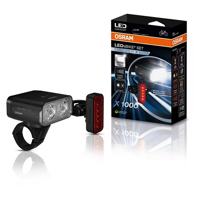 Osram LEDsBike Explorer X 1000 Spot i sæt med 2 stk. osram