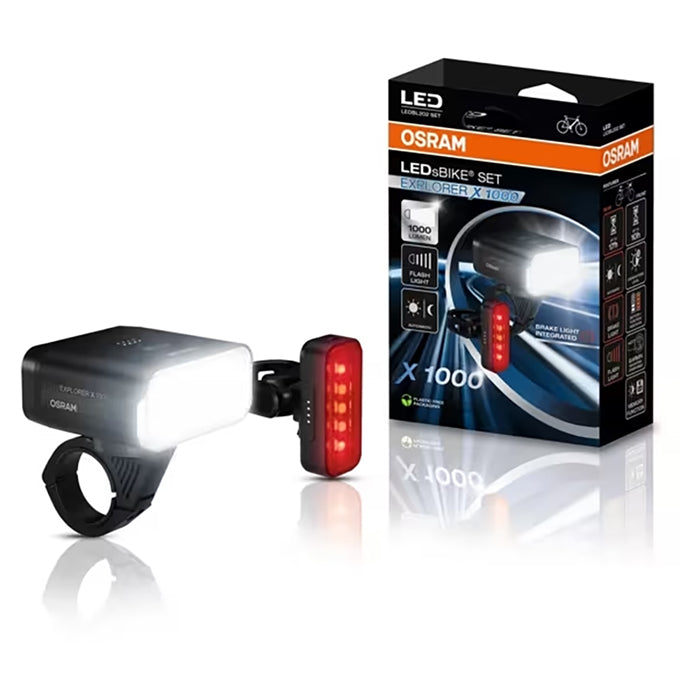 Osram LEDsBike Explorer X 1000 Spot i sæt med 2 stk. osram