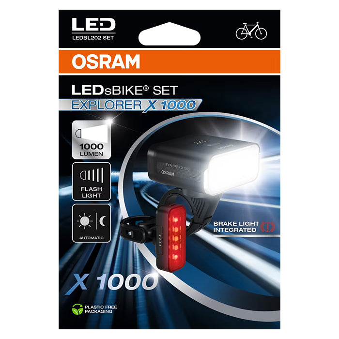 Osram LEDsBike Explorer X 1000 Spot i sæt med 2 stk. osram
