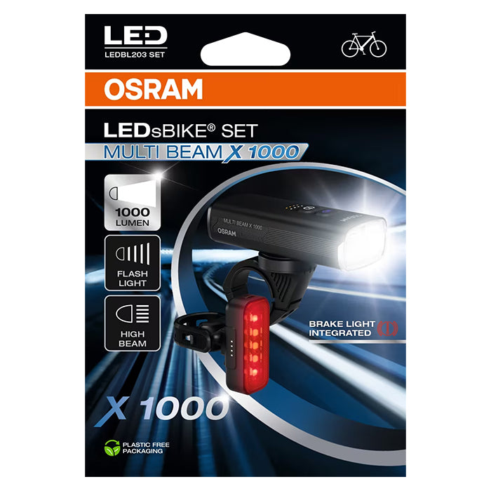 Osram LEDsBike Multi Beam X 1000 Spot i sæt med 2 stk. osram