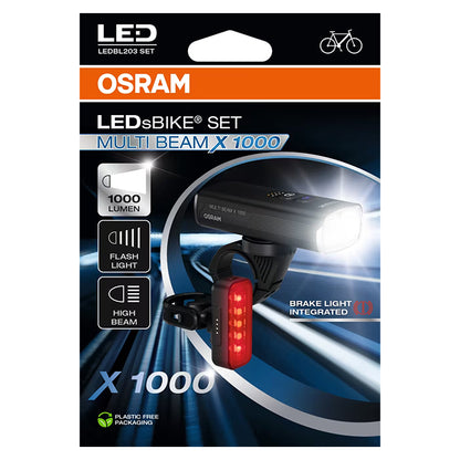 Osram LEDsBike Multi Beam X 1000 Spot i sæt med 2 stk. osram