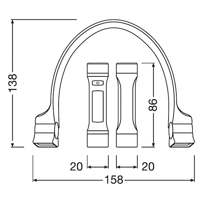 Osram fleksibel inspektionslygte 265 lm osram