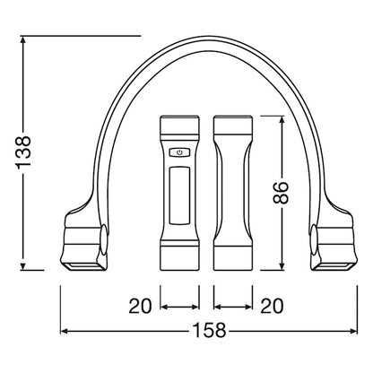 Osram fleksibel inspektionslygte 265 lm osram