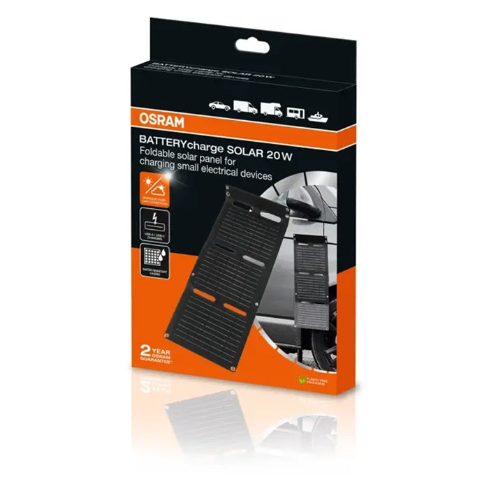 Osram Batterycharge solpanel 20W til USB-C og USB-A osram