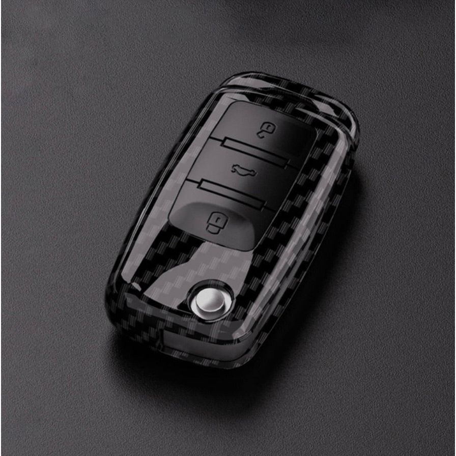 Volkswagen, SEAT, Skoda, Carbon bilnøgle cover - BilligStyling