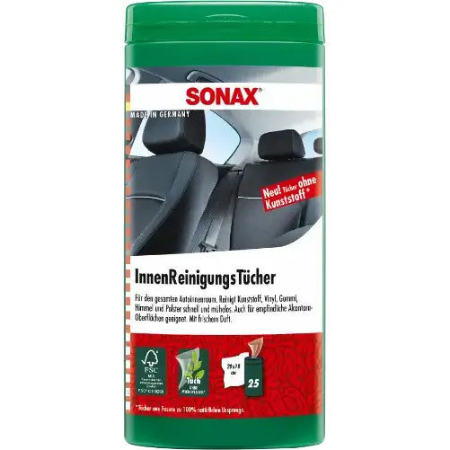 SONAX Interiør Rengøring wipes - 25 stk - BilligStyling