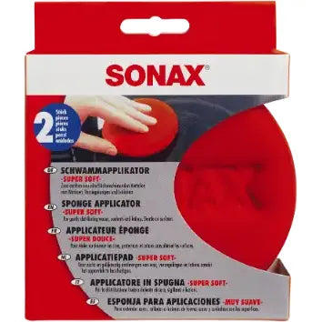 SONAX Applicator Pad 2-pak rød - BilligStyling