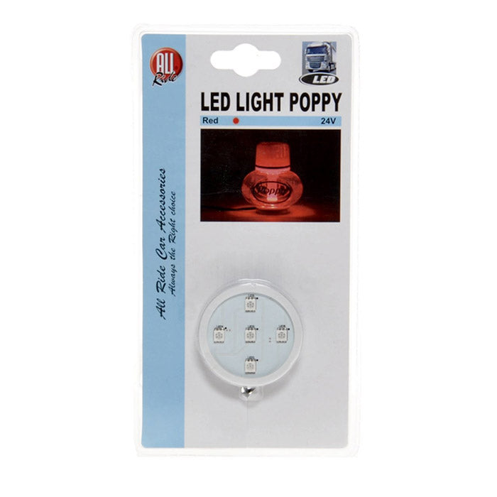 LED lys 24v i rød til Poppy luftfrisker poppy