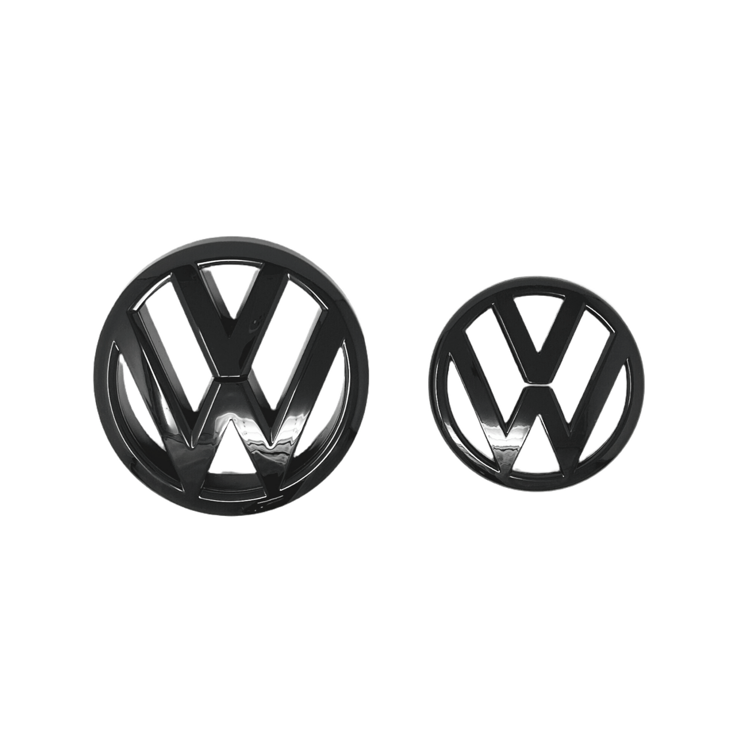 Volkswagen Golf 7 emblemer, Sort, Sæt til for/bag