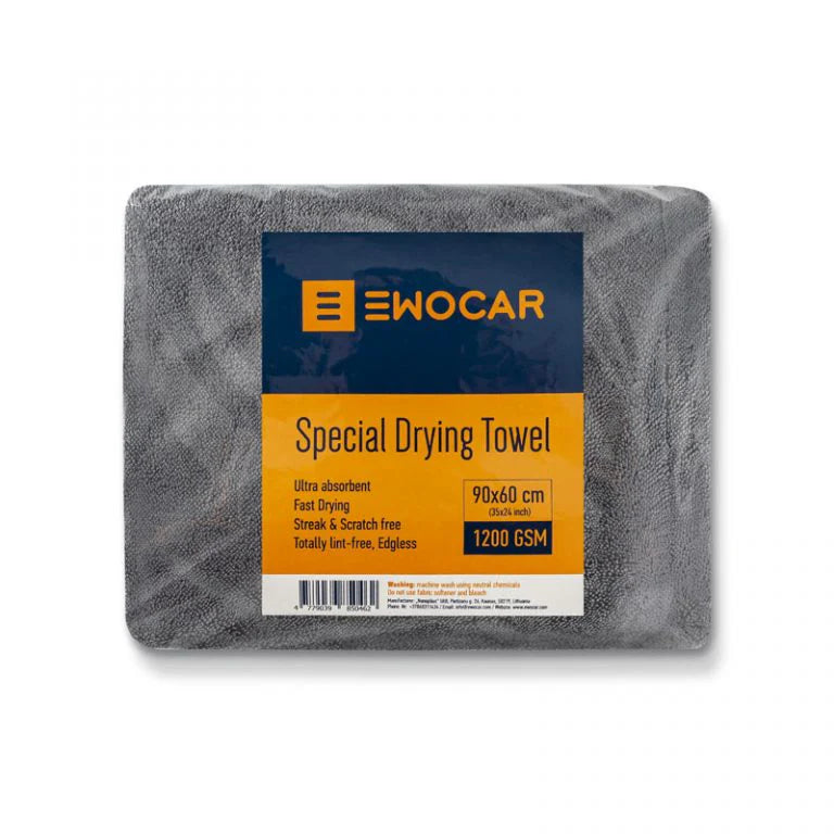 Ewocar Special Drying Towel (1200 GSM) - 60x90 cm Auto Glanz