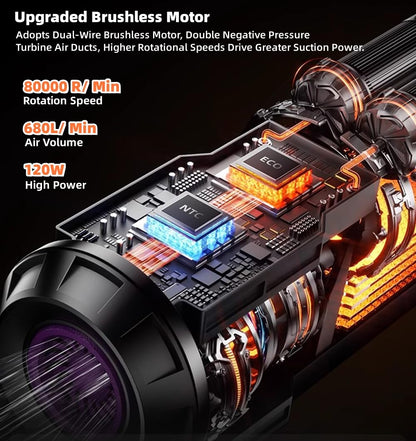 Trådløs håndstøvsuger til bilen og hjemmet billigstyling