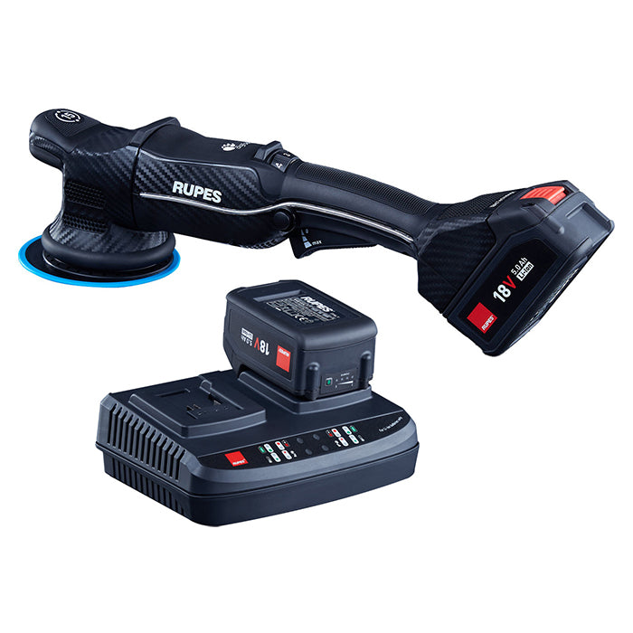 Rupes Polermaskine - HLR15 Ibrid Polisher - inkl. 2 batterier - BilligStyling