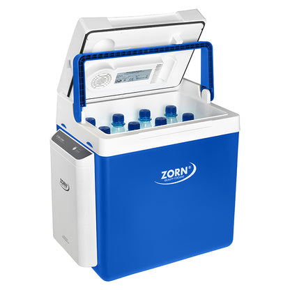 ZORN 25L elektrisk køleboks 12/230V ink. batteri 7,8 Ah zorn