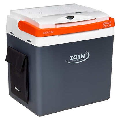 ZORN 25L elektrisk køleboks 12/230V og USB zorn