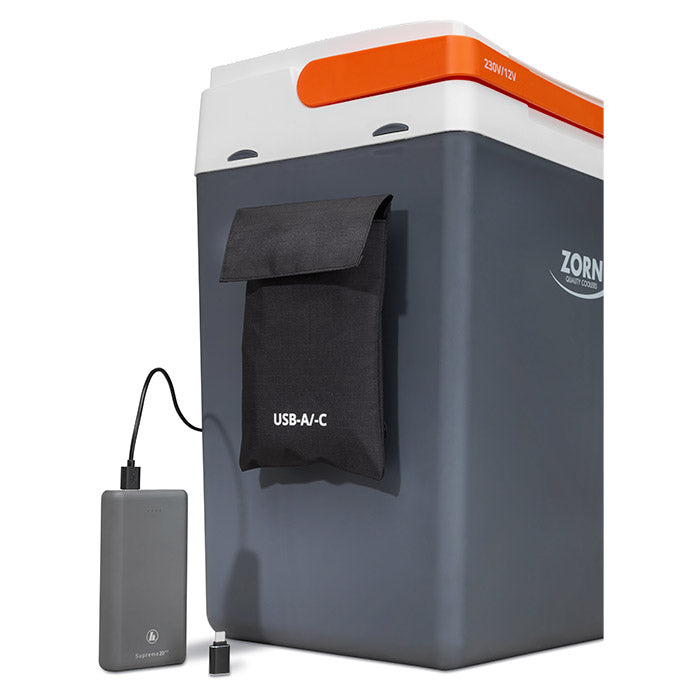 ZORN 25L elektrisk køleboks 12/230V og USB zorn