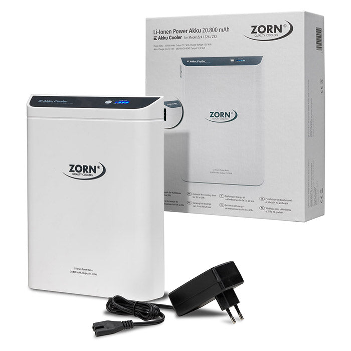 ZORN 30L elektrisk køleboks 12/230V ink.batteri 20,8 Ah zorn
