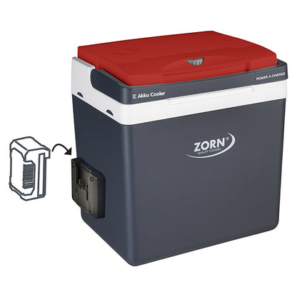 ZORN 26L elektrisk køleboks 12/230V + Akku 18V tilslut zorn