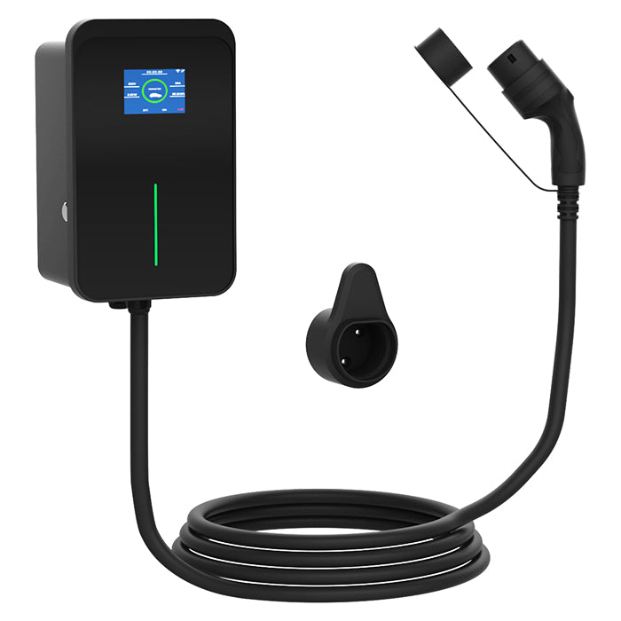 Ladeboks Elbil 11 kW – 16A 3-faset m. 7 Meter Kabel &amp; App Styring - BilligStyling