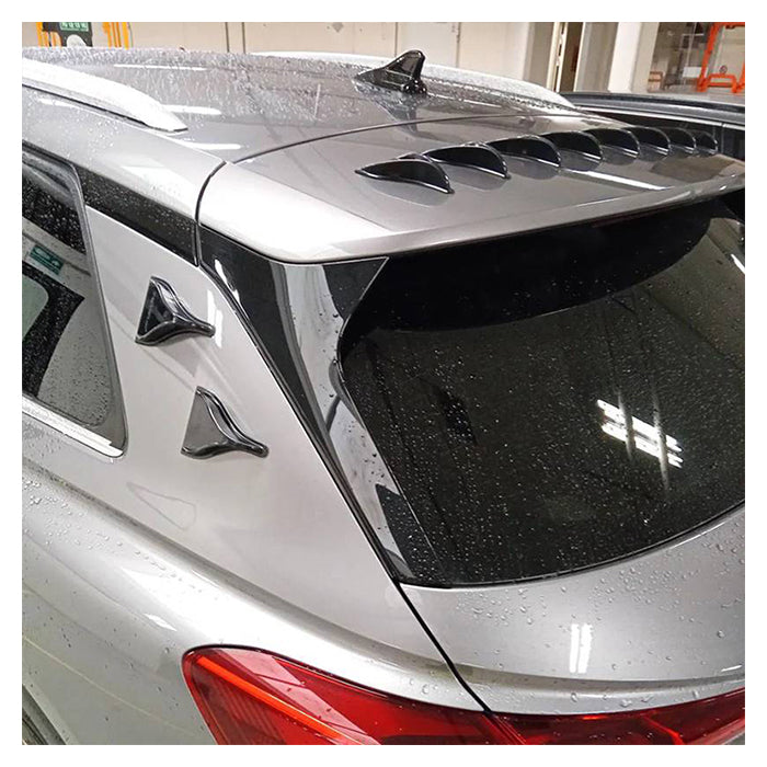 V Spoilers Kit til Personbil 10 stk. Sort vspoilers