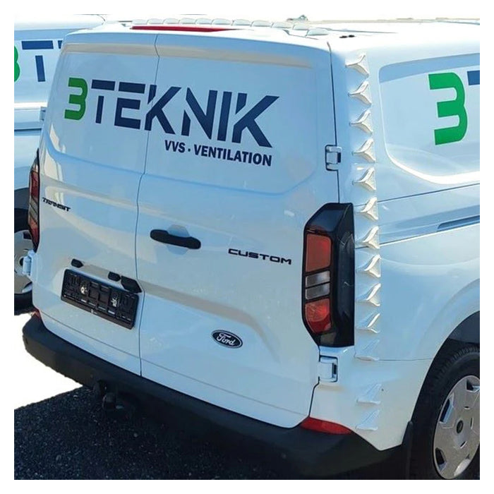 V Spoilers Kit til Varebil 30 stk. Sort vspoilers