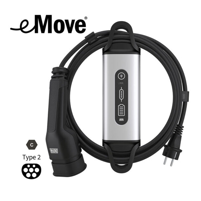 DEFA eMove 6A transportabel lader til 230V - 6m kabel