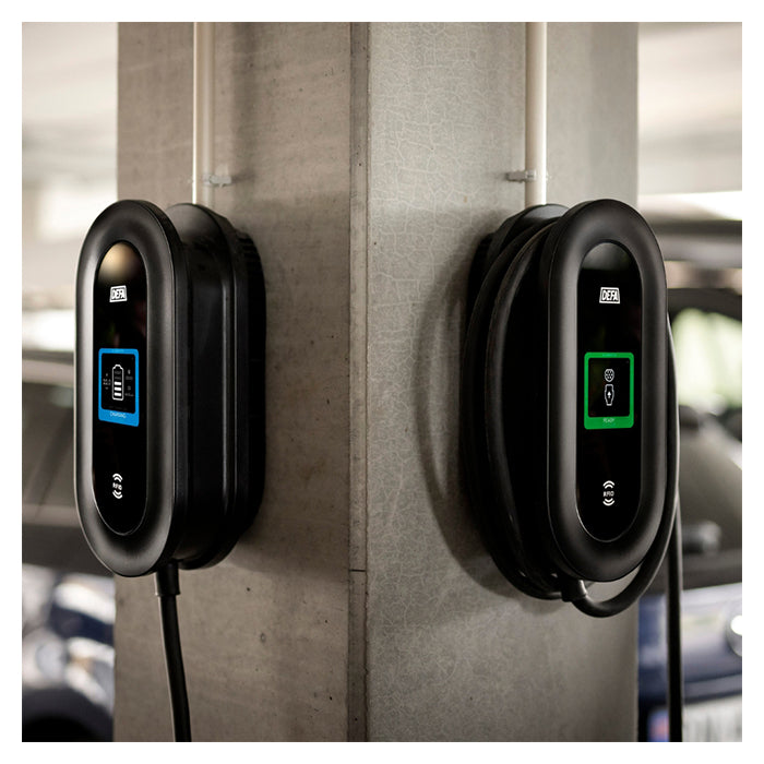 DEFA Power S Ladestation med MID og V2X 6 m. kabel 22kw defa