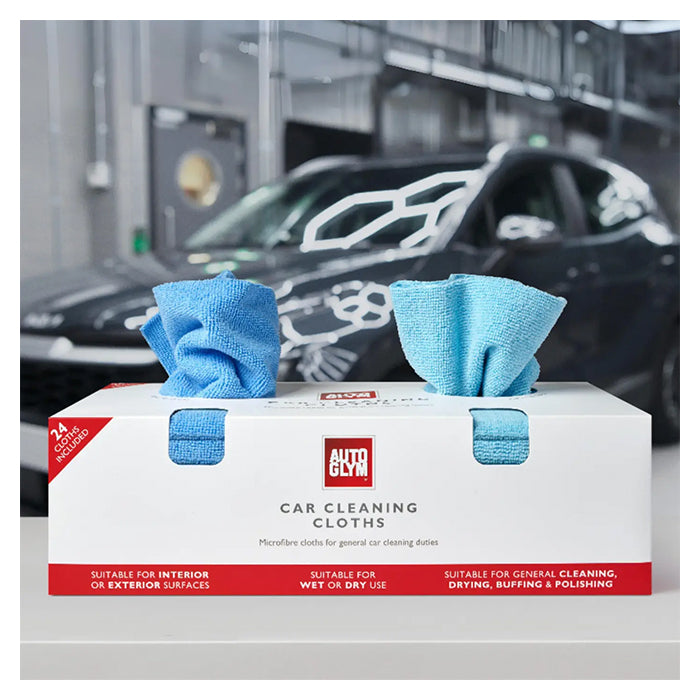 Autoglym Mikrofiberklude i kasse 250gsm 32x32cm 24 stk autoglym