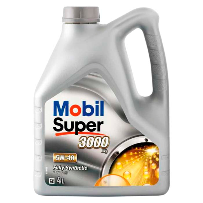 Mobil Super 3000 5W40 fuld syntetisk olie, 4 L mobil