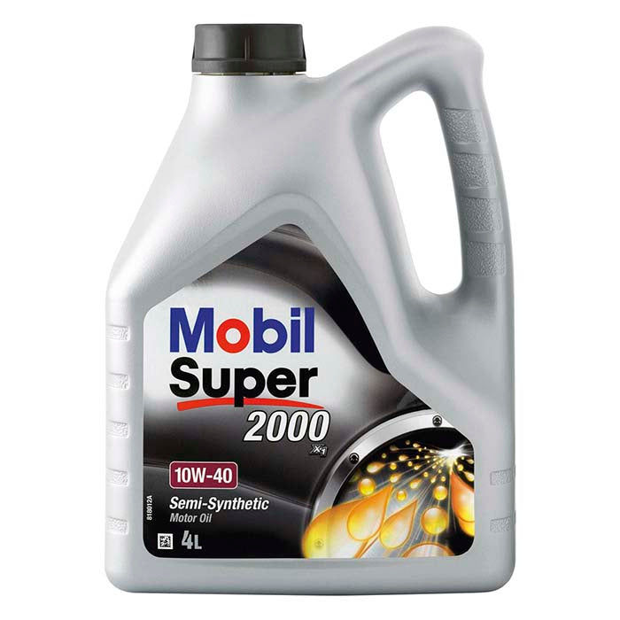 Mobil Super 2000 X1 10W40 semisyntetisk olie, 4 L mobil