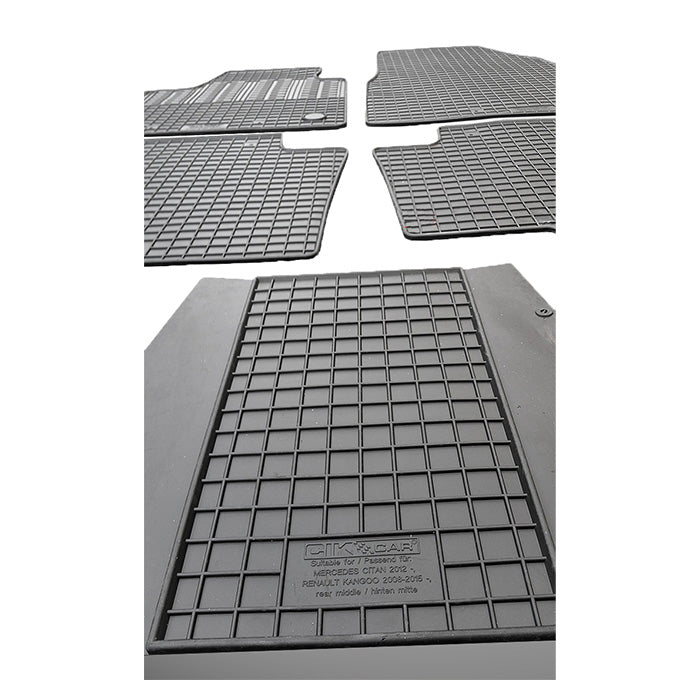Gummimåtter Mercedes Citan 12-, Kangoo 08-20 5 pers. cikcar