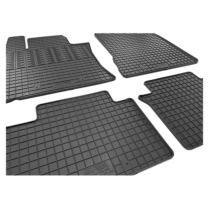 Gummimåtter SsangYong Tivoli 2015-, 2019-, U. måttelås cikcar