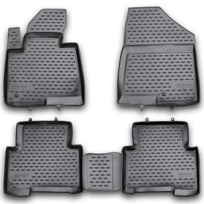 Gummimåtter Hyundai Santa Fe 2012-2016 rubberline