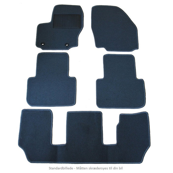 Måtter VW Touran 7P 05/2015- Sort Nålefilt avant