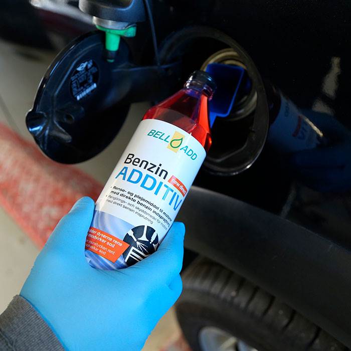 Bell Add blå tragt til benzin additiv belladd