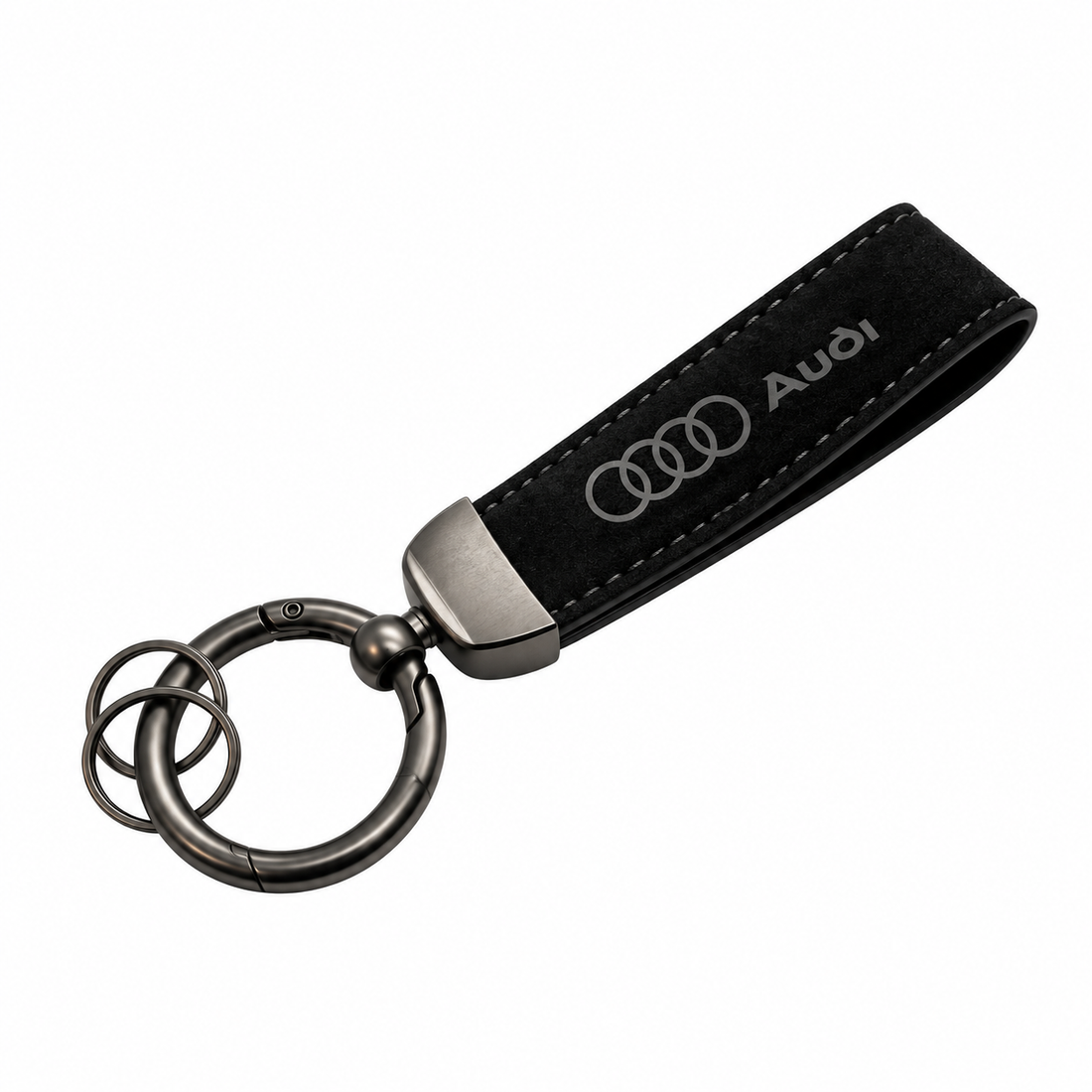 Audi nøglering, Sort læder BilligStyling
