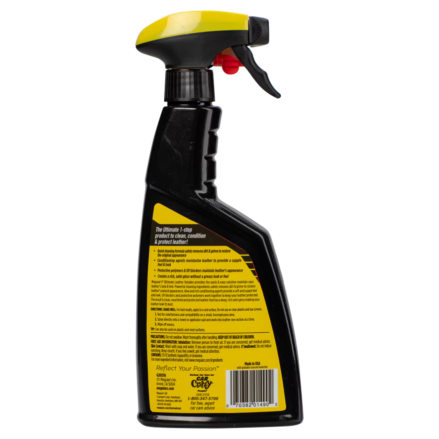 Meguiars Ultimate Leather Detailer Læderpleje Spray (473 ml) - BilligStyling