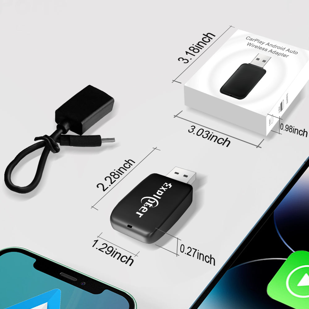 Mini trådløs adapter til Apple CarPlay &amp; Android Auto BilligStyling