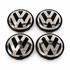 Volkswagen centerkapsler i sølv, sæt med 4 stk - 55/56/65/70 mm BilligStyling
