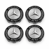 Mercedes centerkapsler, sæt med 4 stk - 60 mm, Sølv BilligStyling