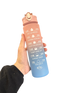 Motiverende Vandflaske, Fersken/Blå, 750ml - BilligStyling