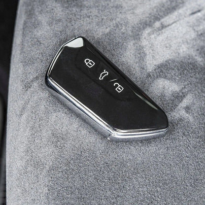 Bilnøgle silikone cover, Rød/blå - Volkswagen, Skoda, SEAT BilligStyling