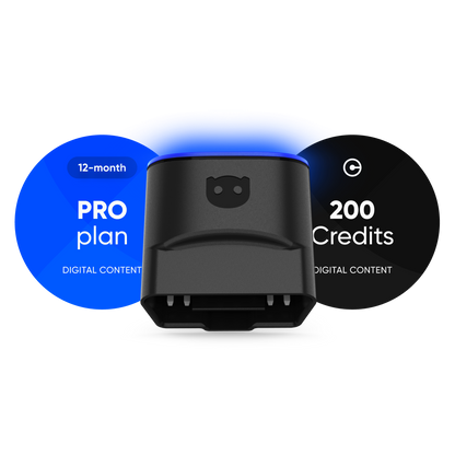 OBDeleven 3 PRO Pack (12 mdr) Inkl. 200 kreditter - iOS &amp; Android - Bildiagnostik Scanner OBDeleven