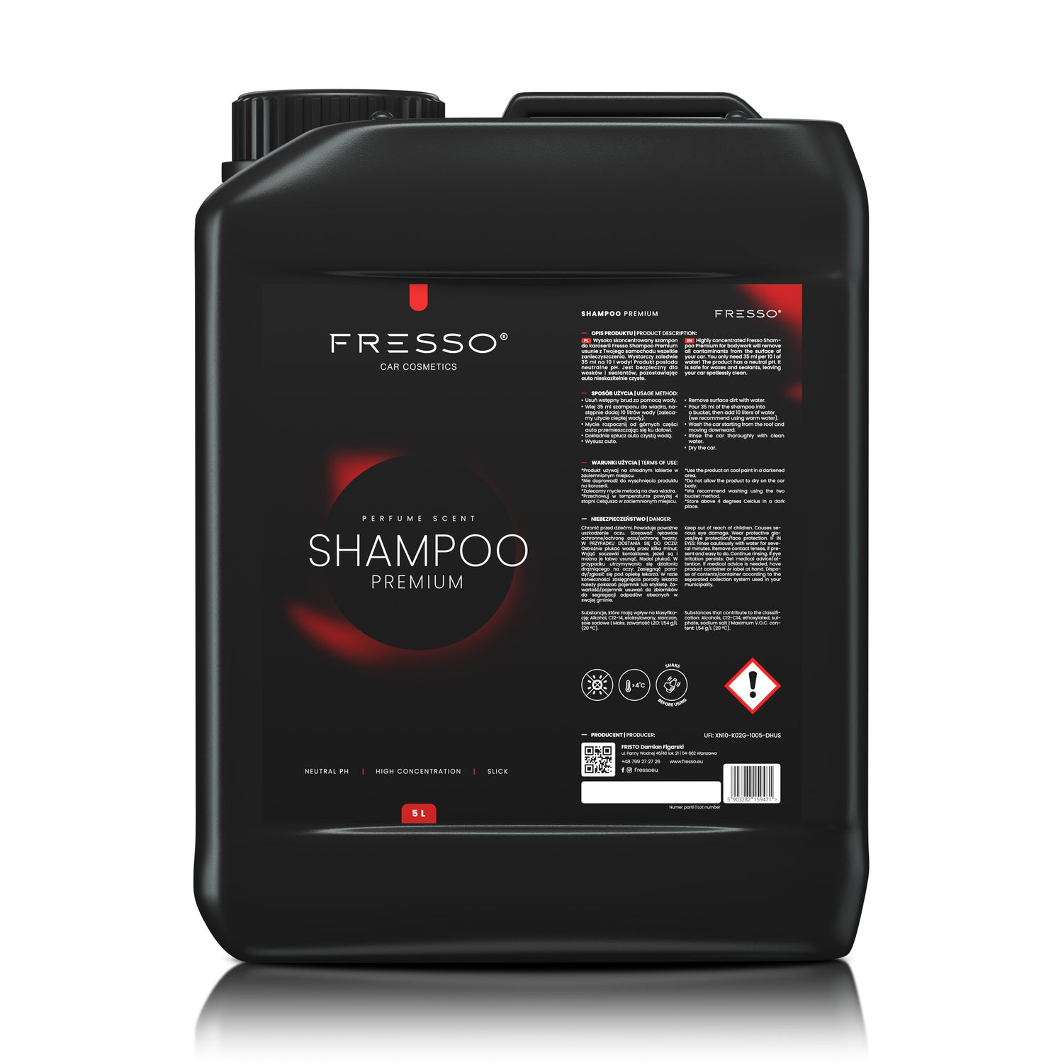 Fresso Shampoo Premium - pH-neutral shampoo Fresso