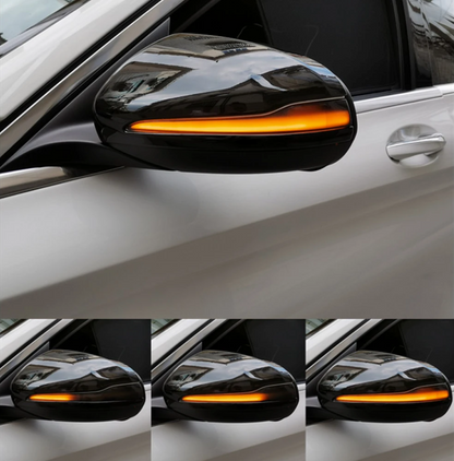 Dynamisk Blinklys – Mercedes W205, W222, GLC, E m.fl. (Sort Design)