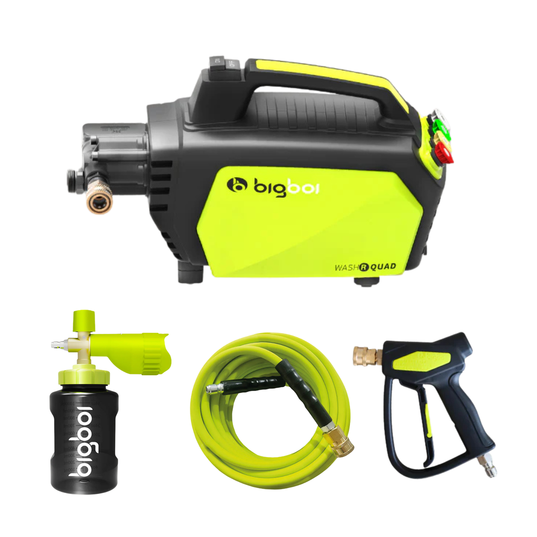 BigBoi WashR Quad Højtryksrenser til bilvask Bigboi