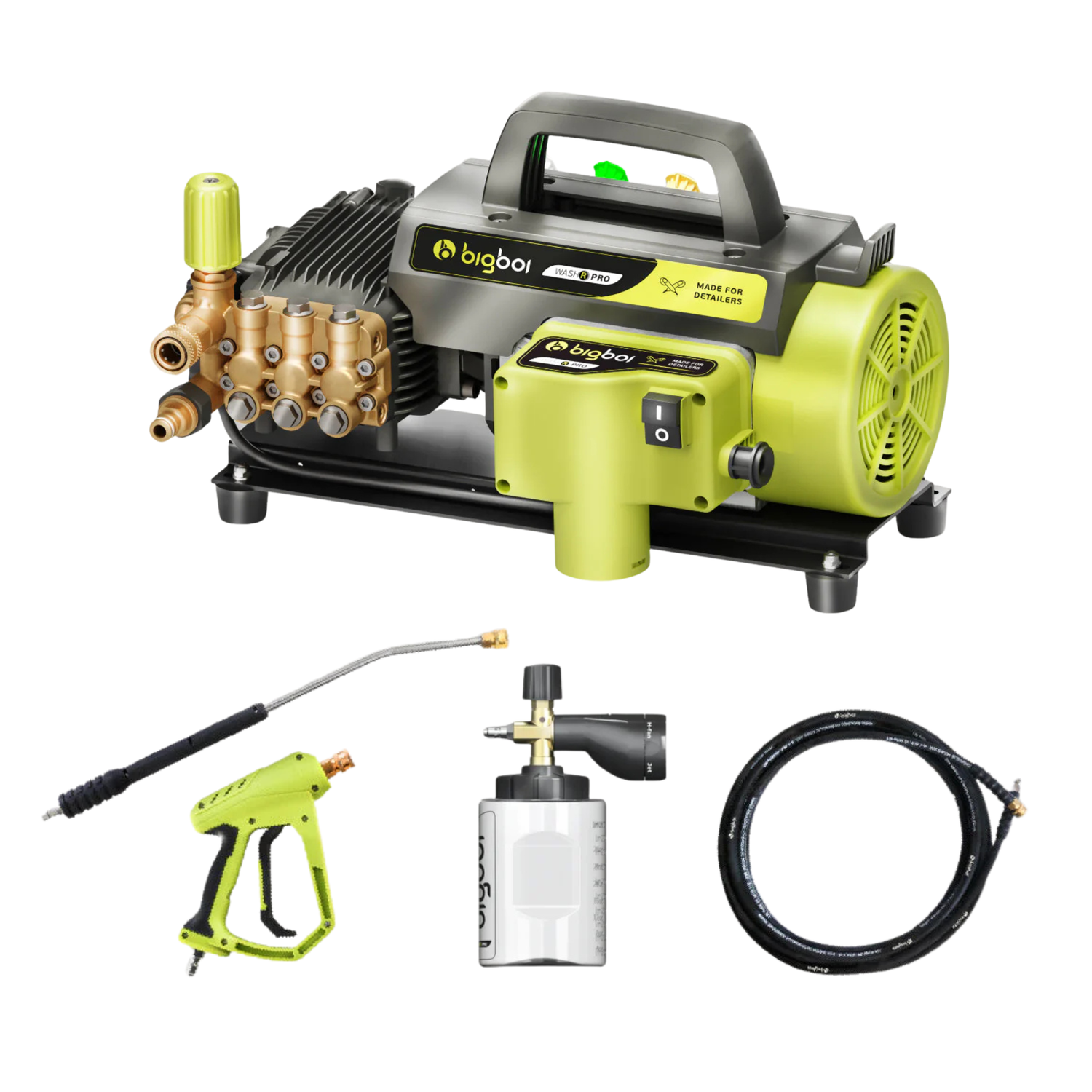 BigBoi WashR Pro Professionel Højtryksrenser Til Bilvask Bigboi