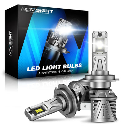 NOVSIGHT N68 LED Pæresæt H7, 6500K, 15000LM - BilligStyling